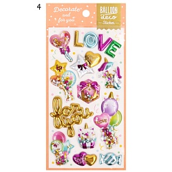 наклейки объёмные ассорти