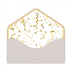 открытка-конверт для денег "металлизированный"