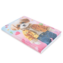 Блокнот 14,3*21см 80л в линейку "Модный пёсик"