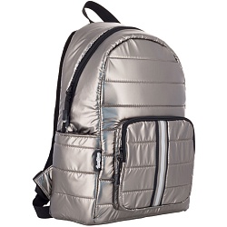 рюкзак стеганый "бронзовый металлик"