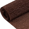 Бумага гофрированная поделочная  50*200см коричневая "Darvish"
