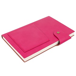 ежедневник а5 недатиров.  96л обложка кож.зам., фуксия