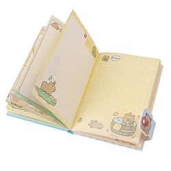 Блокнот 13*18см 80л на магнитной застёжке "Капибара"