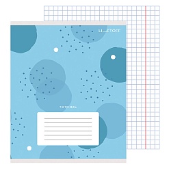 тетрадь  12л клетка цв. обл "круги" (универсальная плашка)