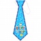 праздничное украшение "галстук" h-31см на резинке 6шт/уп (набор) ассорти