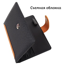 книжка записная  а5 148л  в клетку на магнитной застёжке