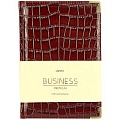 Книга для записей  А5 80л Grand croco (бордо) обложка искусств. кожа , золотой срез мет.уг