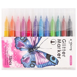 фломастеры 12цв  перламутровые