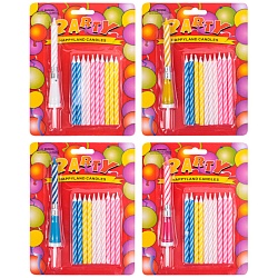 свеча музыкальная 1+10 в наборе