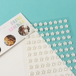 наклейки-стразы "звёздочки" цвет белый