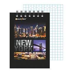 Блокнот  7*10см  60л  "Города" на гребне