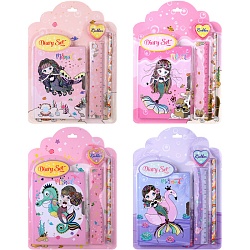 Набор канцелярский "Русалочка" 4 предмета ассорти