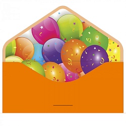 открытка-конверт для денег "бархатный. подарок"