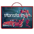 Папка детская с ручками А4 пласт. на молнии  Трансформер