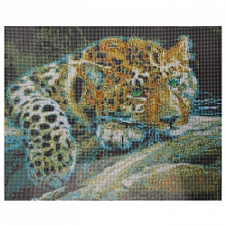 алмазная  мозаика 40*50см "леопард"