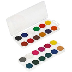 краски аквар. 24цв. "енот в красном море""мульти-пульти" медовые без кисти