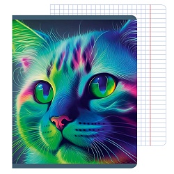 тетрадь  96л кл. "яркий микс" обл. мел. картон, ламинация chameleon