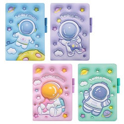 Блокнот А6  80л обложка "Космонавт" с рисунком 3D эффект
