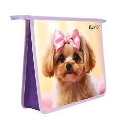 папка для тетрадей а5 на молнии "милая собачка"