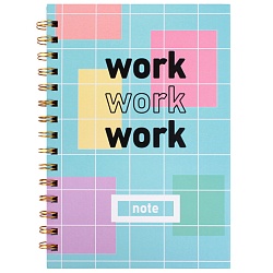 книжка записная  а5  80л  в клетку на спирали