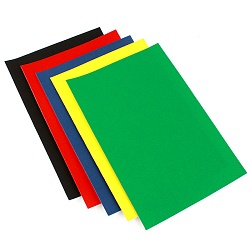 бумага цветная бархатная а4  5л. 5цв. "весёлые животные" в папке