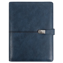 ежедневник а5 недатиров. 100л обложка кож.зам. на кольцах с магнитной застёжкой