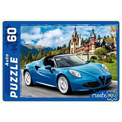 пазлы   60 элементов машина на трассе