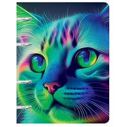 тетрадь на кольцах 100л "кот" обл. мелов. картон 500г/м2 ламинация chameleon