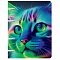тетрадь на кольцах 100л "кот" обл. мелов. картон 500г/м2 ламинация chameleon