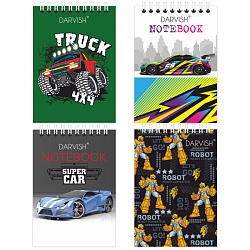 Блокнот 10*14см  60л  "Мальчикам" на гребне