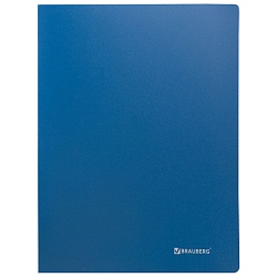 папка 100 файлов "brauberg" синяя