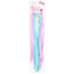 заколка для волос 4 шт. в наборе (клик-клак с прядью)