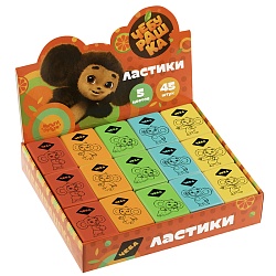 ластик прямоугольный "чебурашка"