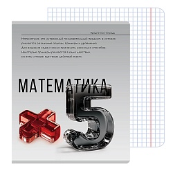 тетрадь предметная  48л кл математика "самоцвет" твин-лак