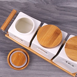 банки для сыпучих продуктов "сахар-кофе-чай" в наборе 3 шт+подставка (600 мл, 800 мл, 1000 мл)