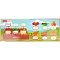 книга с липучками "фрукты и овощи".