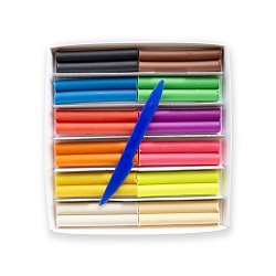 пластилин 12цв. восковой "фантазия" 180г (классический+флуоресцентный) со стеком луч