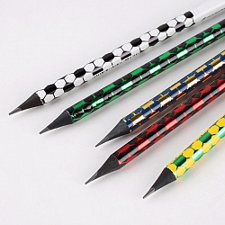 карандаш ч/г с ластиком из черного дерева корпус цветной с рисунком