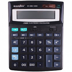 калькулятор настольный 14 pазр.  "darvish" двойное питание 200*150*33мм  двойная память