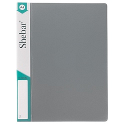 папка с зажимом и карманом а4 серая