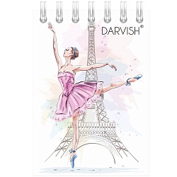 Блокнот  7*10см  60л  "для девочек" на гребне