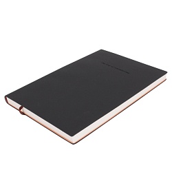 ежедневник а5 недатиров.  96л обложка кож.зам. чёрная