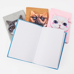 Блокнот 14,5*21см 80л "Домашние животные" с монетницей ассорти