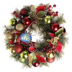новогоднее украшение "венок"