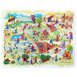 игра настольная ходилка 2 в 1 (европодвес)