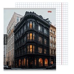 тетрадь  96л кл. "городская архитектура-2" обложка цветная мелованная