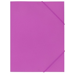 папка на резинке а4 "brauberg" 500мкм фиолетовая