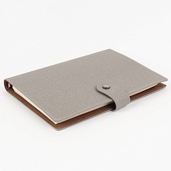 ежедневник а5 недатиров. 100л обложка  кож.зам.на кольцах с магнитной кнопкой