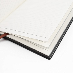 ежедневник а5 недатиров. 112л обложка кож.зам. чёрная