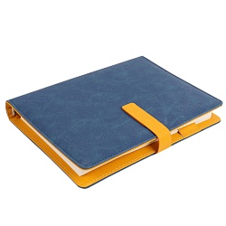 ежедневник а5 недатиров. 100л обложка кож.зам. на кольцах с магнитной застёжкой